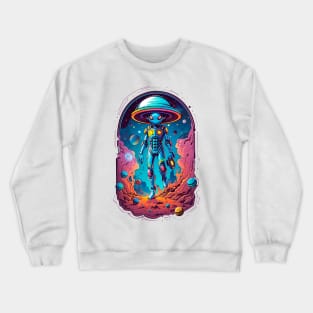 Alien Making A Interdimensional Research Crewneck Sweatshirt